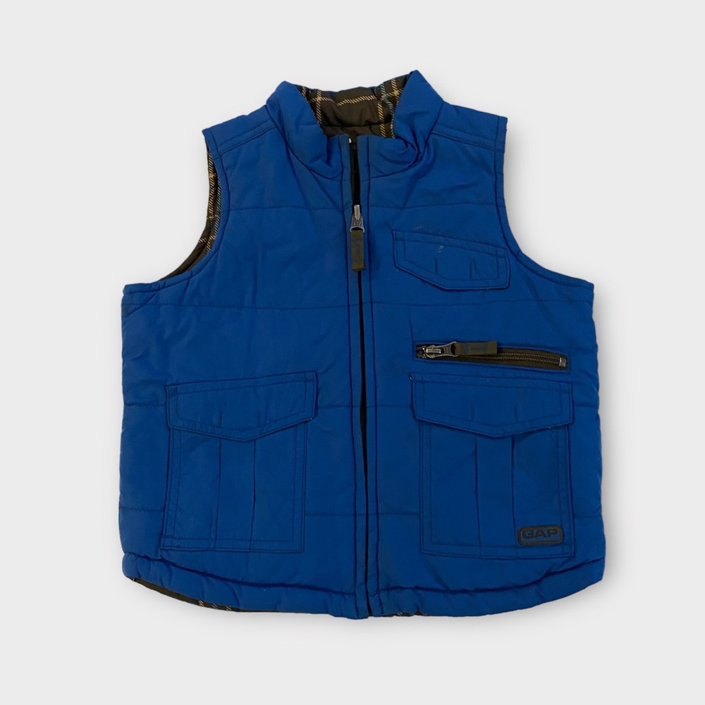 Gap Kids Youth Puffer Vest Utility Zip Front Warm Snow Ski Snowboard Outerwear
